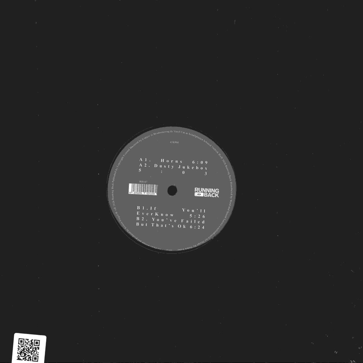 Roman Flügel - Dusty Jukebox (VINYL 12" Running Back) | NEW - HOUSE *NEW*