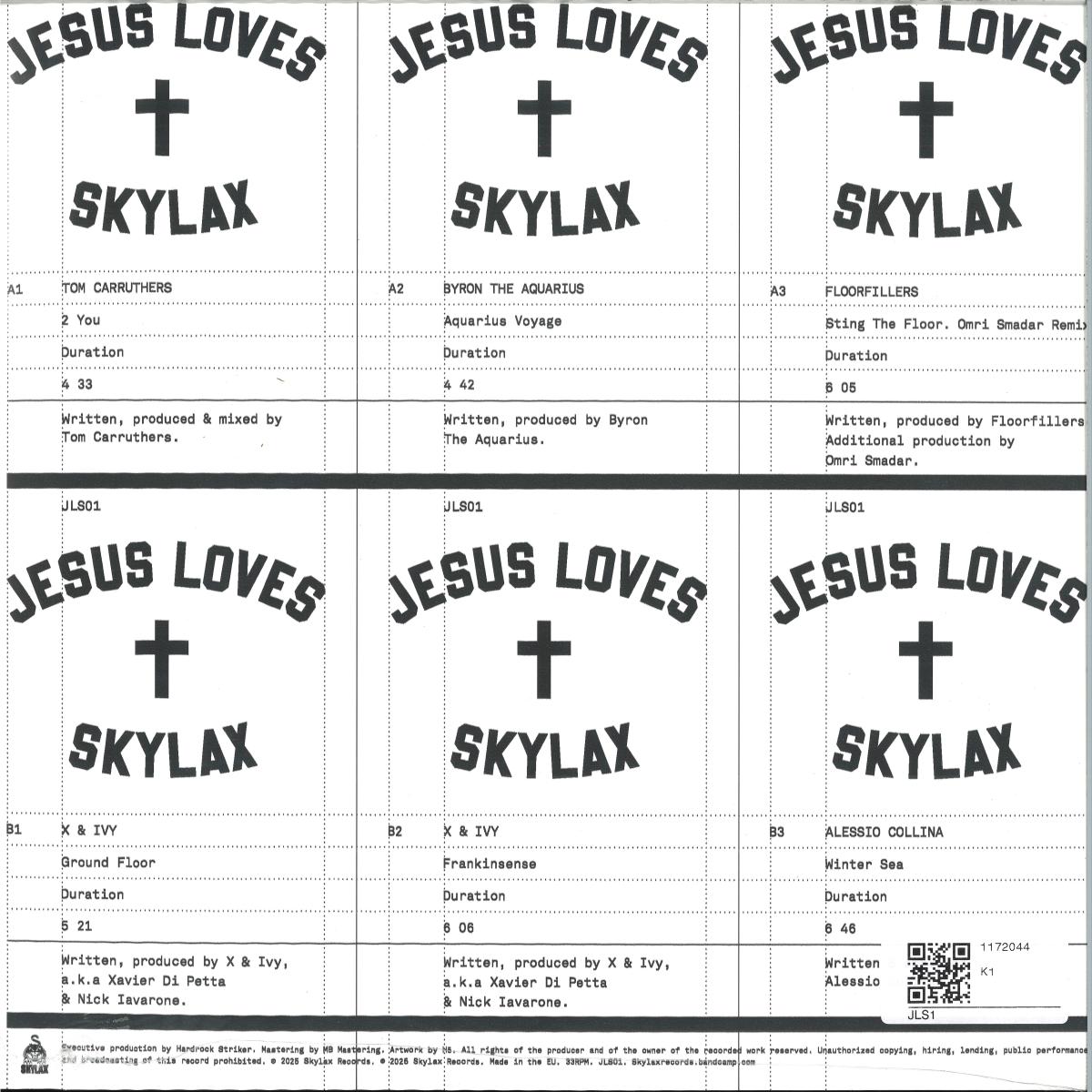 Various - Jesus Love Skylax #1 (VINYL 12" Skylax) | NEW - HOUSE *NEW*