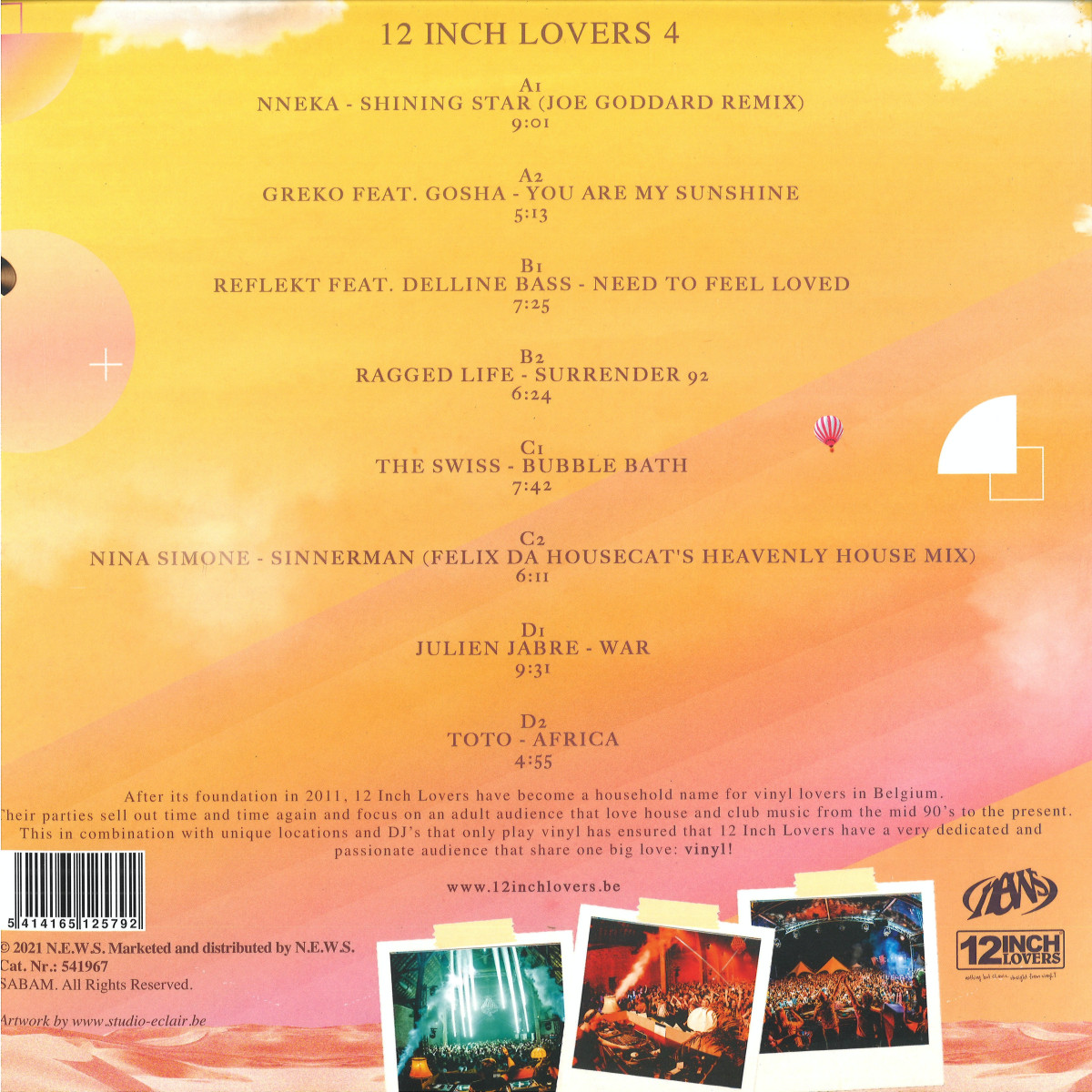 Various - 12 INCH LOVERS 4 (2xVINYL) | Mint (M) Mint (M) - HOUSE *NEW*