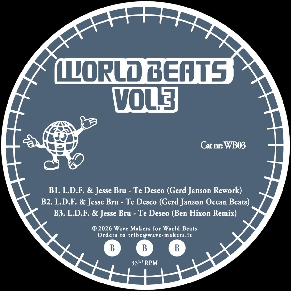 Various - (PRESALE 9/24/26) World Beats Vol.3 - The Remixes (VINYL 12" World Beats) | NEW - HOUSE *NEW*