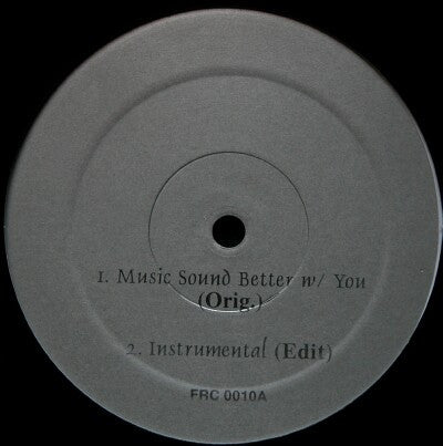 Music Sounds Better With You / Burnin (VINYL) | Mint (M) Generic - HOUSE *NEW*