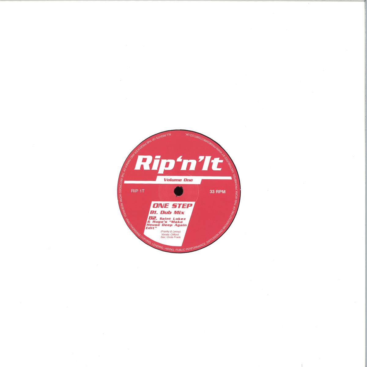 Rip ‘n’ It - Volume One (VINYL 12" RIP1T) | NEW - HOUSE *NEW*