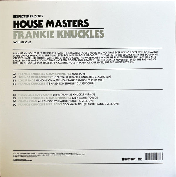 House Masters (Volume One) | Mint (M) Mint (M) - HOUSE *NEW*