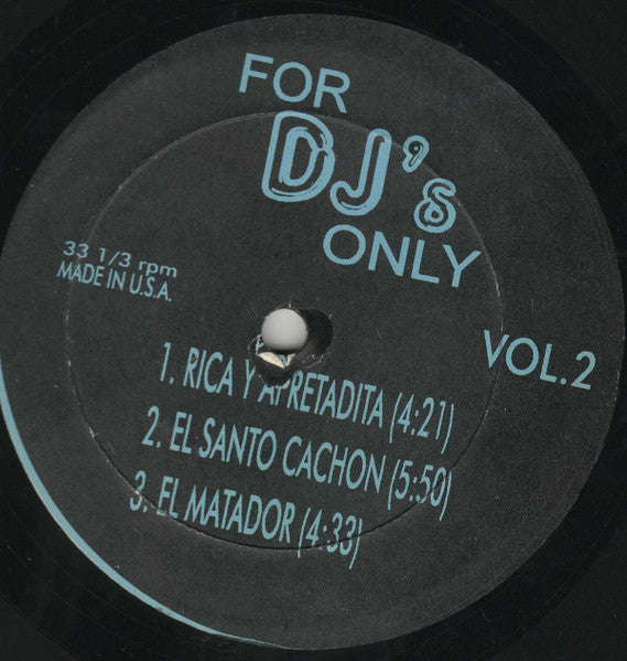 For DJ's Only (Vol. 2) (VINYL) | Excellent (EX) Generic - HOUSE / USED *EXCELLENT*