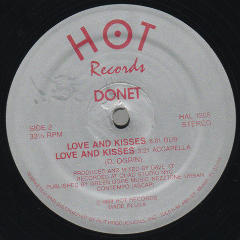 Donet - Love And Kisses | Excellent (EX) Excellent (EX) - HOUSE / USED *EXCELLENT*