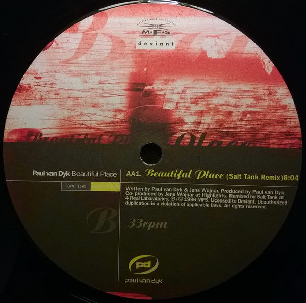 Beautiful Place (Salt Tank Remix) | Near Mint (NM) Excellent (EX) - PROGRESSIVE / USED *NEAR MINT*