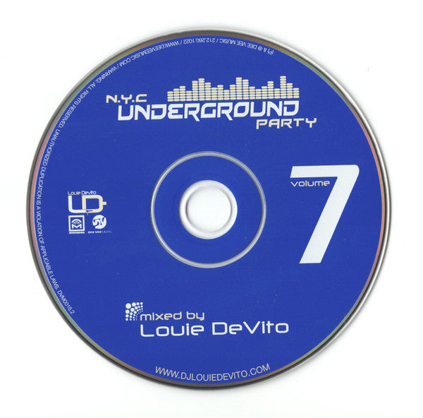 N.Y.C. Underground Party Volume 7 (CD) | Near Mint (NM) Near Mint (NM) - HOUSE / USED *NEAR MINT*