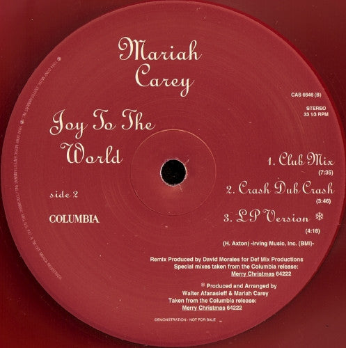 Joy To The World (TRANSLUCENT RED VINYL) | Near Mint (NM or M-) Excellent (EX) - HOUSE / USED *NEAR MINT*