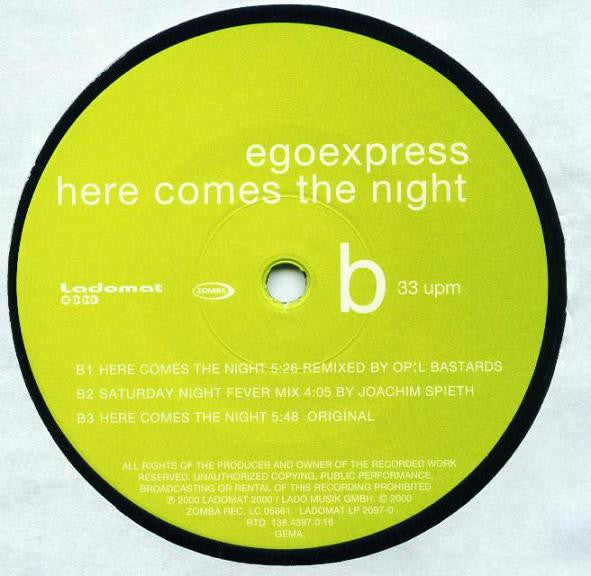 Egoexpress - Here Comes The Night | Near Mint (NM) Near Mint (NM) - HOUSE / USED *NEAR MINT*