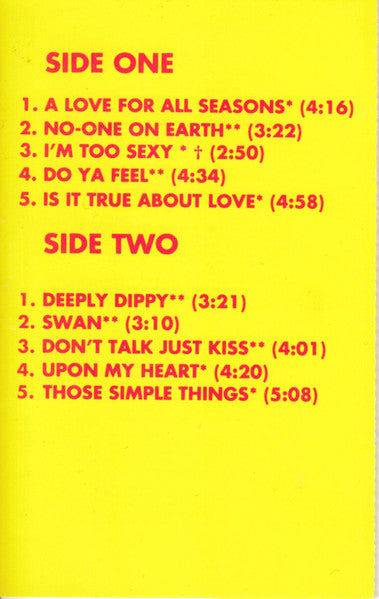 Right Said Fred - Up *CASSETTE* | Near Mint (NM) Near Mint (NM) - HOUSE / USED *NEAR MINT*