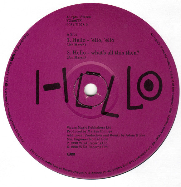 Hello (Remix) | Very Good Plus (VG+) Very Good Plus (VG+)