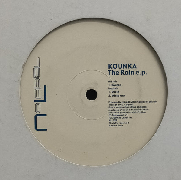 Kounka - The Rain E.P. | Very Good Plus (VG+) Generic - HOUSE / USED *VERY GOOD+*