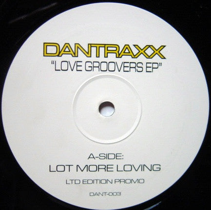 Dan Traxx - Love Groovers EP | Very Good Plus (VG+) Generic - HOUSE / USED *VERY GOOD+*