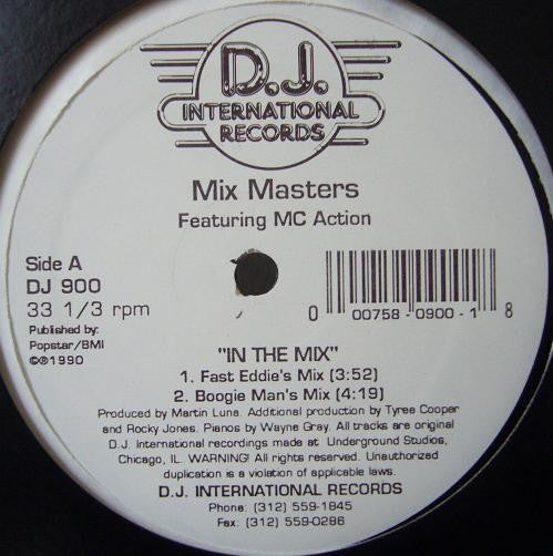 Mix Masters In The Mix 12" Very Good Plus (VG+) Generic