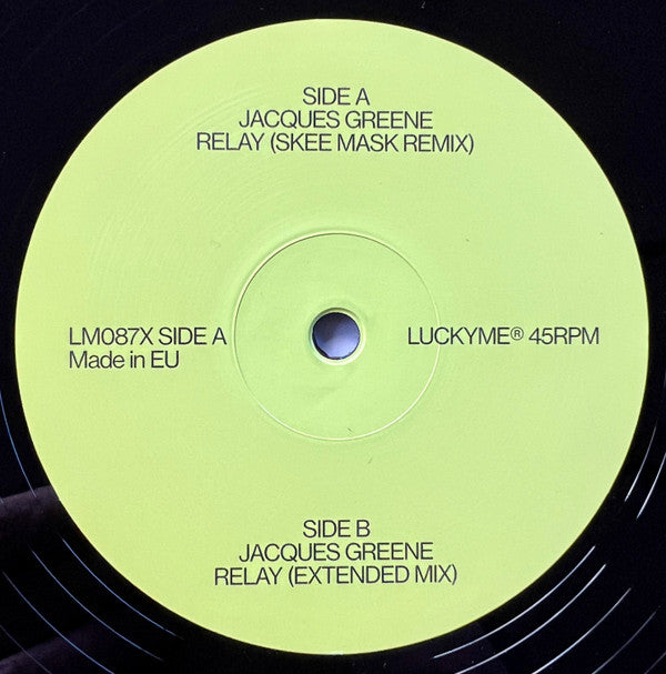 Jacques Greene - Relay (SKEE MASK) (VINYL) | Mint (M) Generic - TECHNO *SEALED*