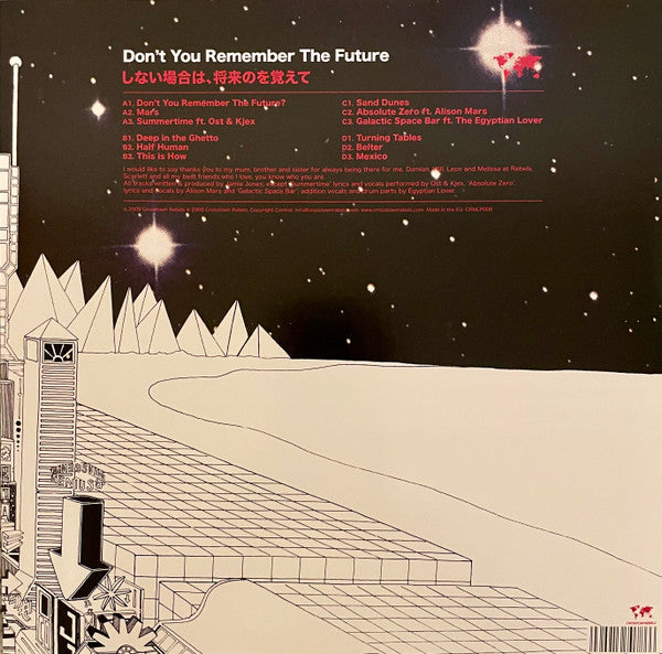 Don't You Remember The Future | Mint (M) Mint (M) - TECH HOUSE *SEALED/COL;OR*