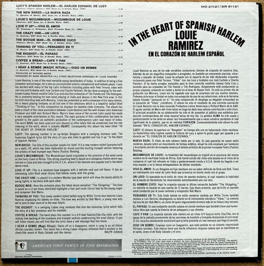 Louie Ramirez - In The Heart Of Spanish Harlem / En El Corazón De Harlem Español (VINYL LP) | Very Good (VG) Very Good Plus (VG+) - JAZZ/LATIN / USED *VERY GOOD*