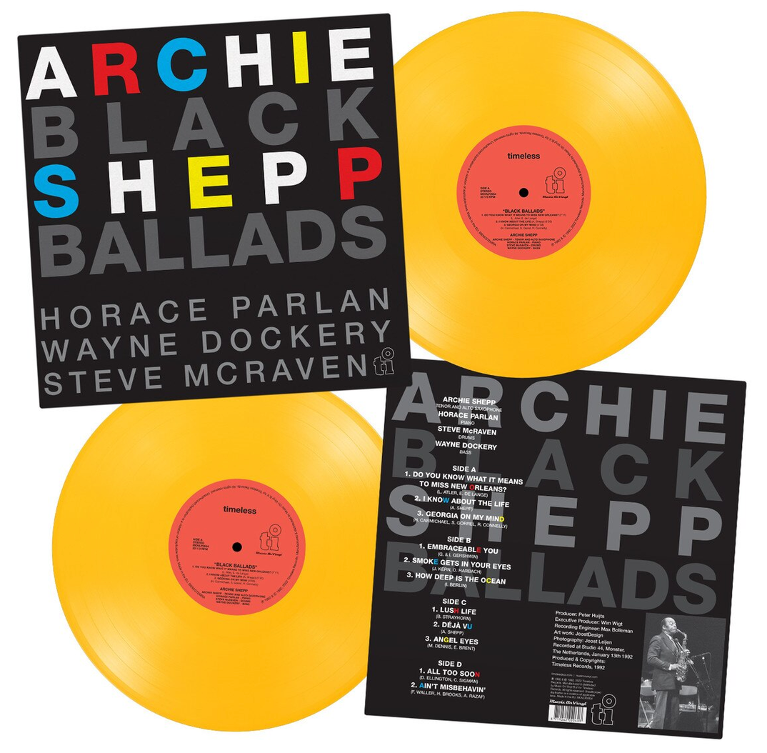 Archie Shepp & Horace Parlan - (PRESALE 8/7/26) Black Ballads (MOV YELLOW VINYL 2xLP MUSIC ON VINYL MOVLP2954 2026) | Mint (M) Mint (M) - JAZZ *NEW/COLOR*
