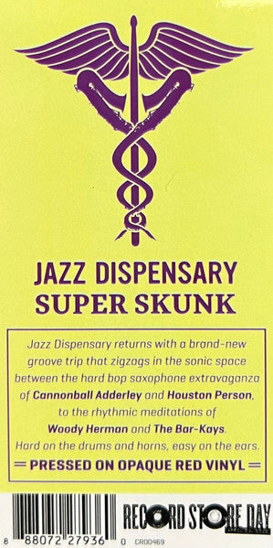 Various Artists - Jazz Dispensary: Super Skunk (RSD 4/23/2022 VINYL LP CR00469) | - JAZZ *NEW/COLOR*