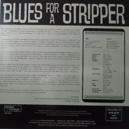 Blues For A Stripper (COLOR VINYL) | Mint (M) Mint (M) - JAZZ *NEW/COLOR*