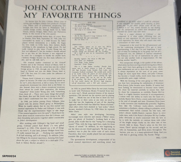 John Coltrane - My Favorite Things (BLUE VINYL) | Mint (M) Mint (M) - JAZZ *NEW/COLOR*