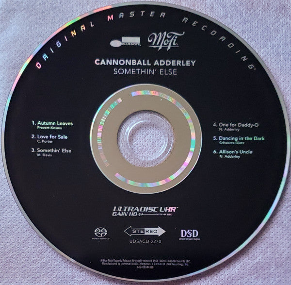 Somethin' Else (SACD) | Mint (M) Mint (M) - JAZZ *NEW/OPENED*