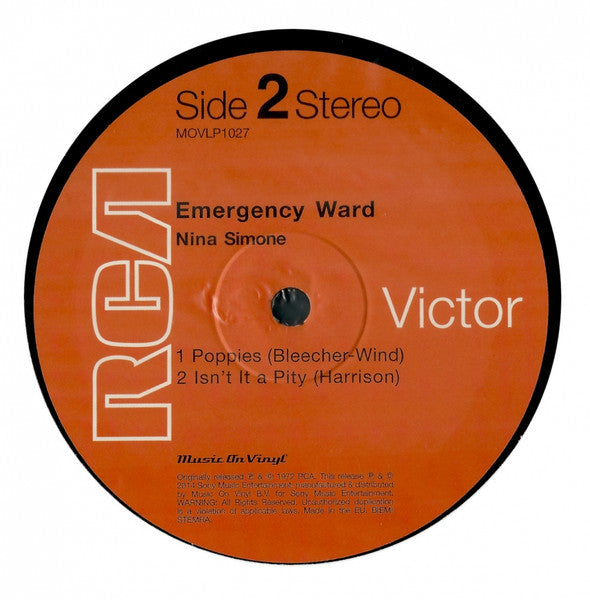 Nina Simone - In Concert - Emergency Ward! (VINYL LP Music On Vinyl MOVLP1027) | - JAZZ *NEW*