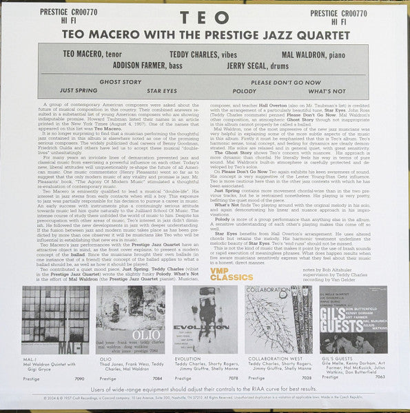 Teo (VINYL VMP) | Mint (M) Mint (M) - JAZZ *NEW*