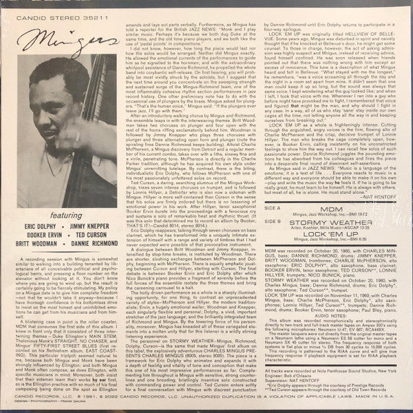 Mingus | Mint (M) Mint (M)