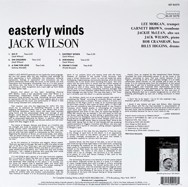 Easterly Winds (Blue Note Tone Poet Series) (VINYL) | Mint (M) Mint (M) - JAZZ *NEW*