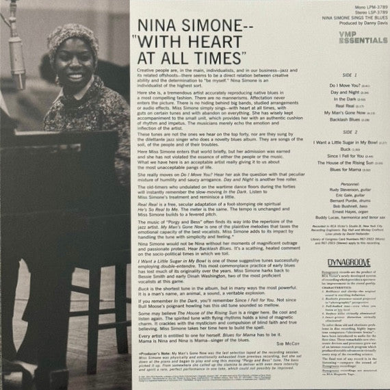 Nina Simone Sings The Blues (VMP VINYL) | Mint (M) Mint (M) - JAZZ *NEW*