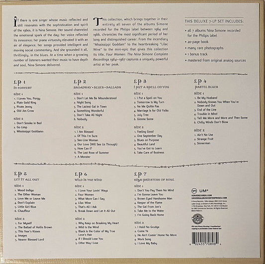 Nina Simone - Four Women: The Nina Simone Complete Recordings 1964-1967 (VINYL 4xLP Verve B0037958-01) | - JAZZ *NEW*