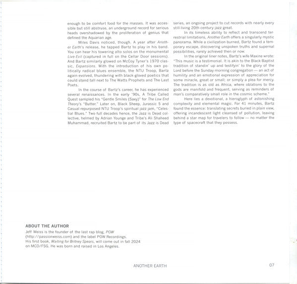 Another Earth (VMP VINYL) | Mint (M) Mint (M) - JAZZ *NEW*