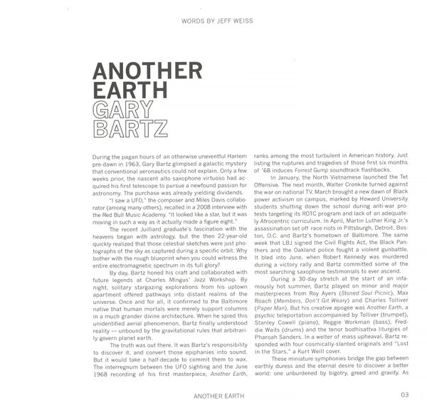 Another Earth (VMP VINYL) | Mint (M) Mint (M) - JAZZ *NEW*