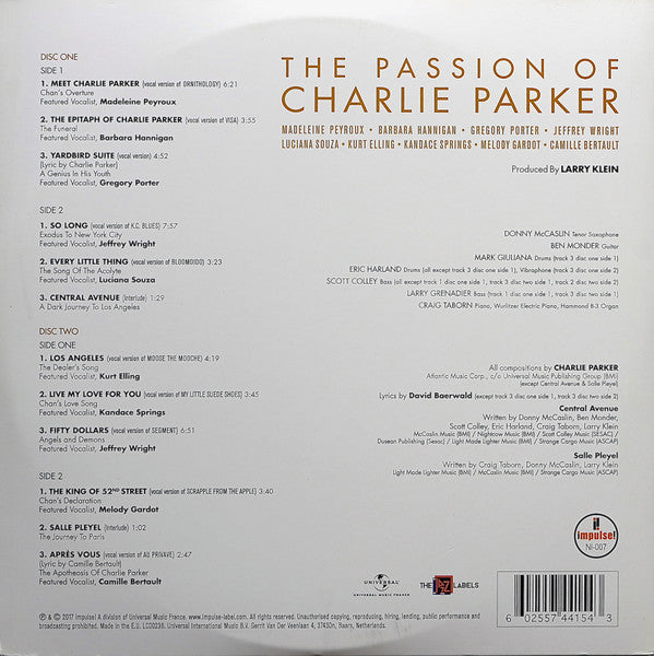 The Passion Of Charlie Parker (2xVINYL) | Mint (M) Mint (M) - JAZZ *NEW*