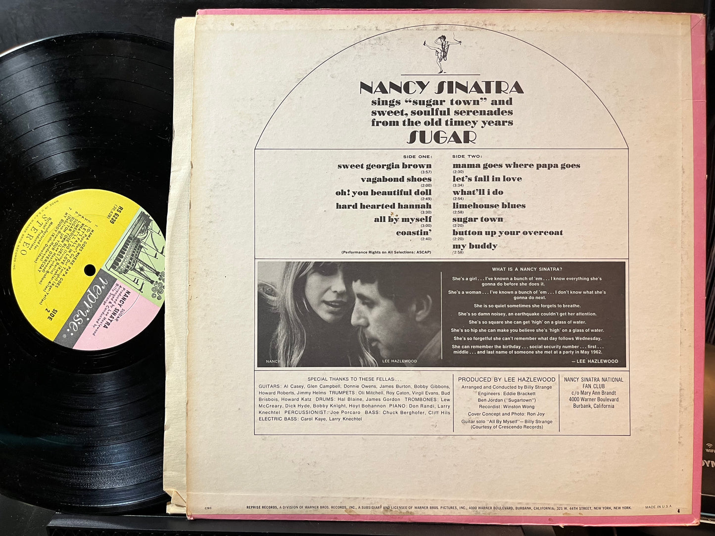 Nancy Sinatra - Sugar (VINYL LP) | Near Mint- (NM-) Excellent (EX) - JAZZ/POP / USED *NEAR MINT-*