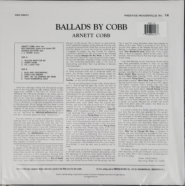 Ballads By Cobb | Mint (M) Mint (M)