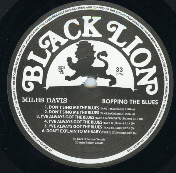 Bopping The Blues (180 GRAM VINYL) | Mint (M) Mint (M)