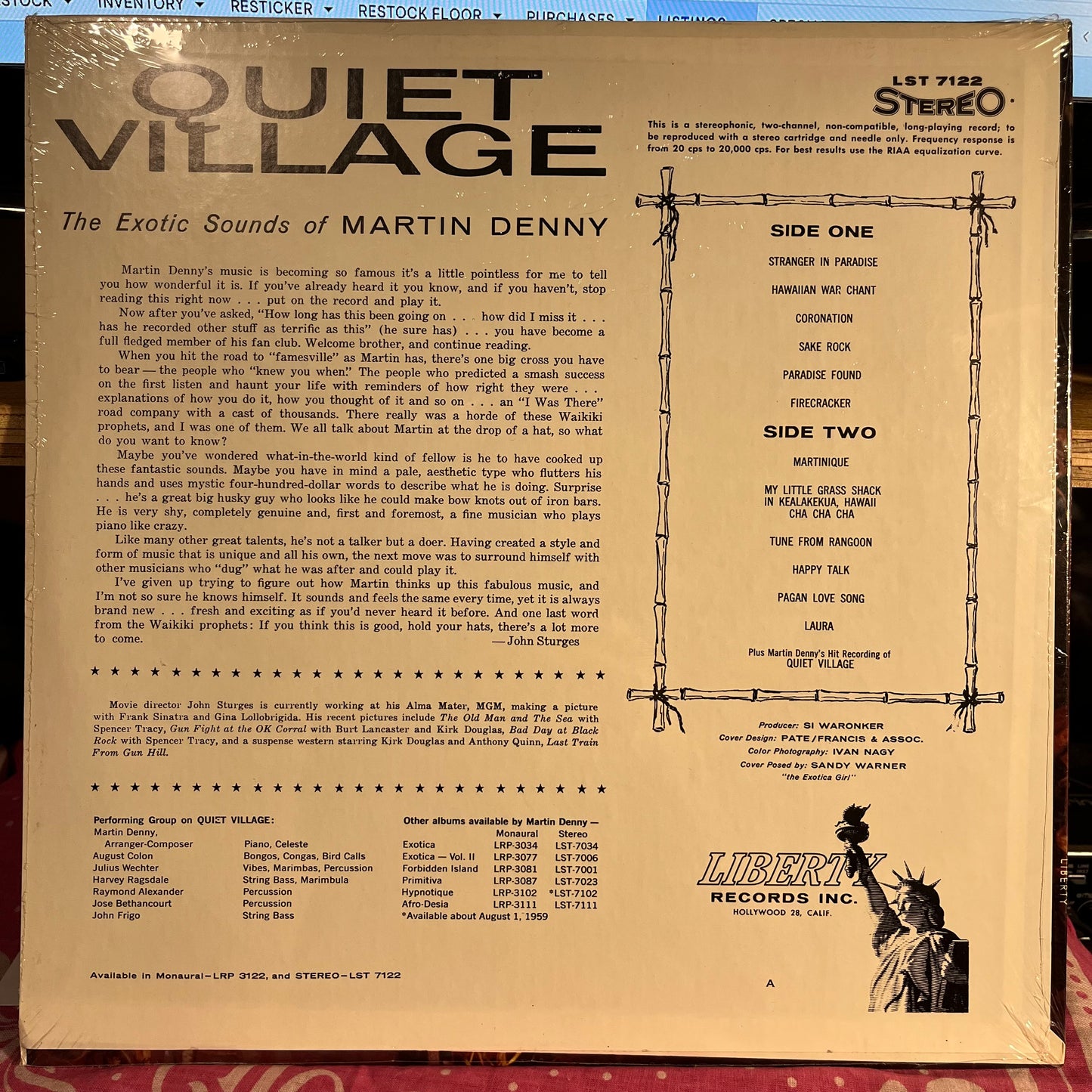 Quiet Village - The Exotic Sounds Of Martin Denny *SEALED* | Mint (M) Mint (M)