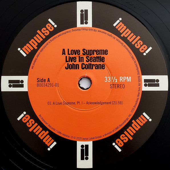 A Love Supreme: Live In Seattle *DINGED* (2xVINYL) | Mint (M) Excellent+ (EX+) - JAZZ *SEALED*