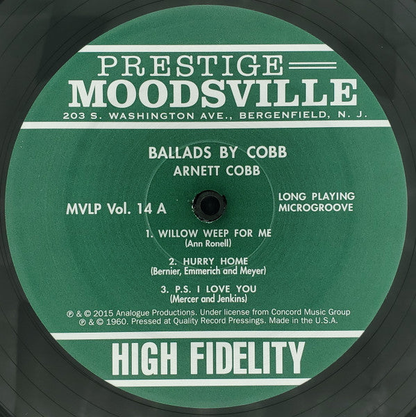 Ballads By Cobb | Mint (M) Mint (M)