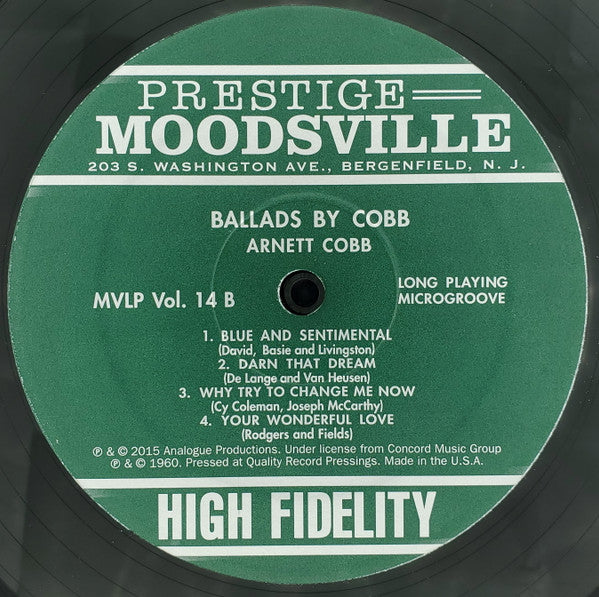 Ballads By Cobb | Mint (M) Mint (M)