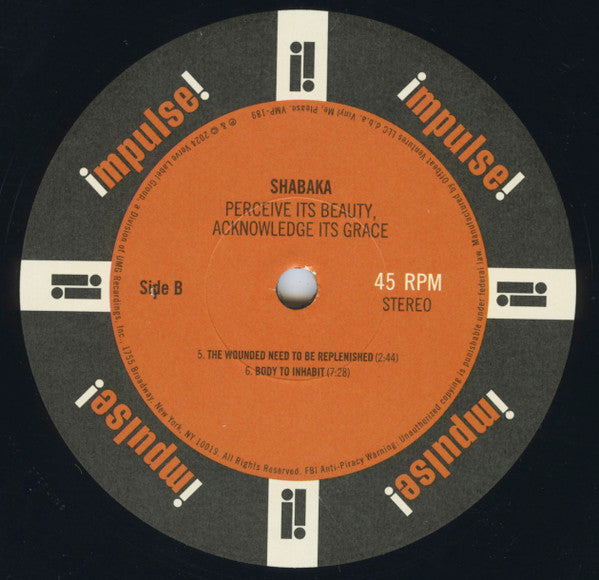 Perceive Its Beauty, Acknowledge Its Grace (2xVINYL / VMP) | Mint (M) Mint (M) - JAZZ *SEALED*