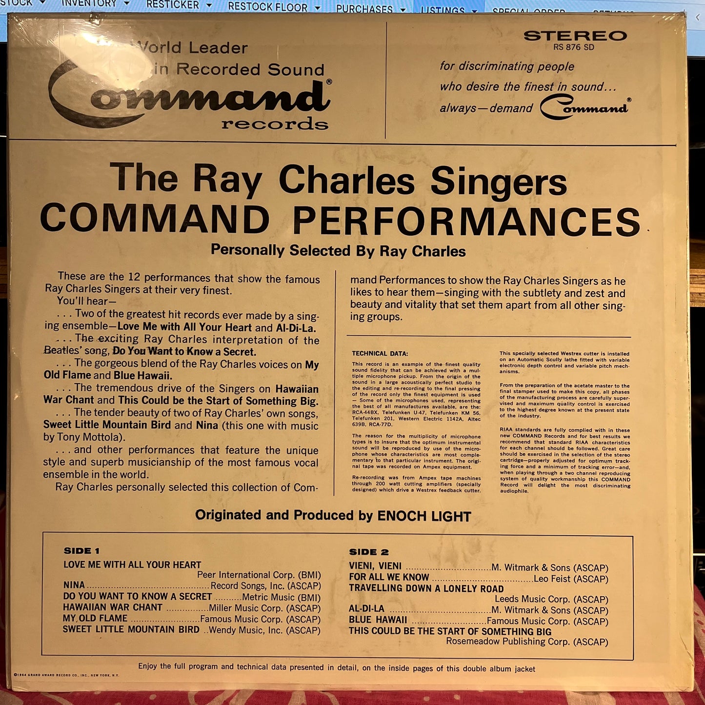 Command Performances | Mint (M) Near Mint (NM)
