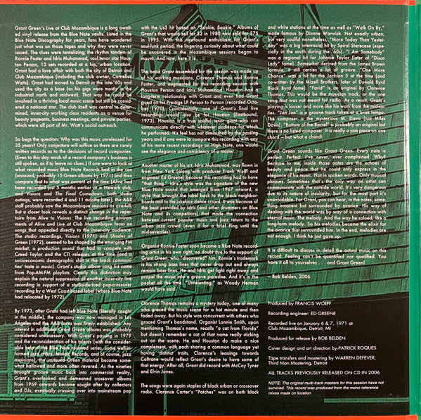 Live At Club Mozambique (180 GRAM VINYL) | Mint (M) Mint (M)