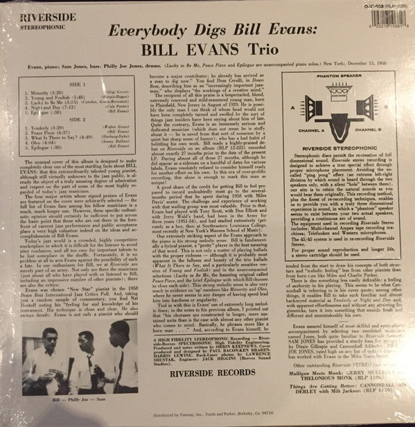 Everybody Digs Bill Evans | Mint (M) Mint (M) - JAZZ *SEALED*