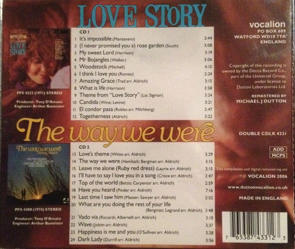 Love Story / The Way We Were *CD* | Mint (M) Mint (M)
