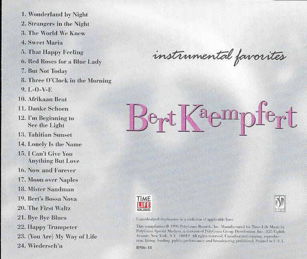 Bert Kaempfert - Instrumental Favorites *CD* | Mint (M) Mint (M) - JAZZ *SEALED*