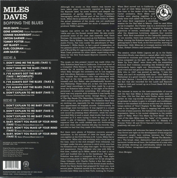 Bopping The Blues (180 GRAM VINYL) | Mint (M) Mint (M)
