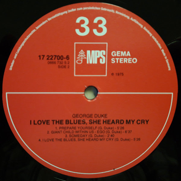 I Love The Blues, She Heard My Cry (VINYL) | Mint (M) Mint (M) - JAZZ *SEALED*